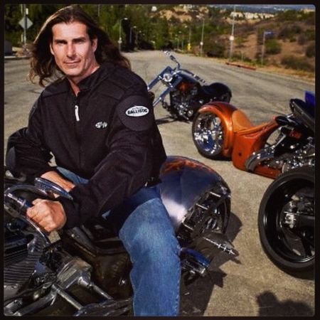 Fabio Lanzoni's motorcycle.